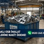 Kapaklı OSB içerisindeki modern bir metal fabrikasında, Hak Metal'in hurda konteyneri tertemiz ve parlak DKP sac kırpıntılarıyla dolup taşıyor.